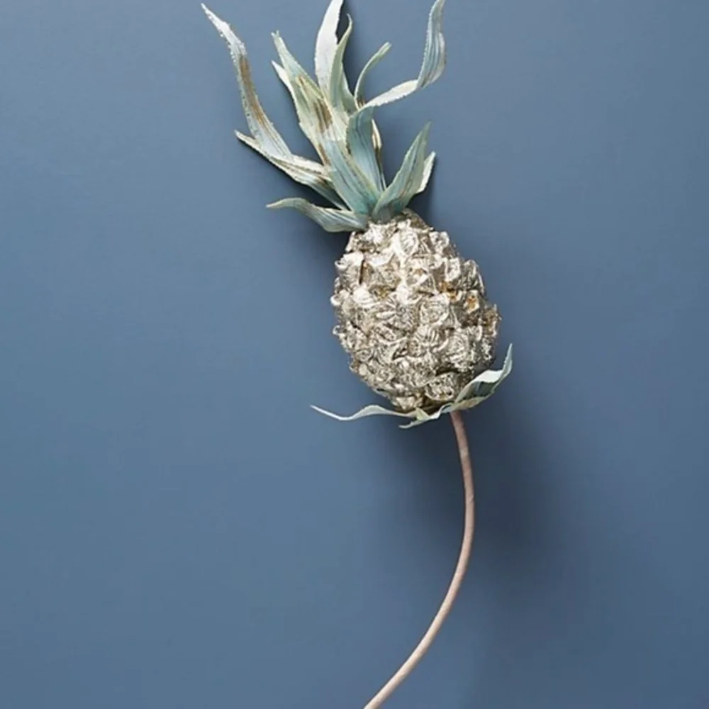Anthropologie Golden Pineapple Stem (one)